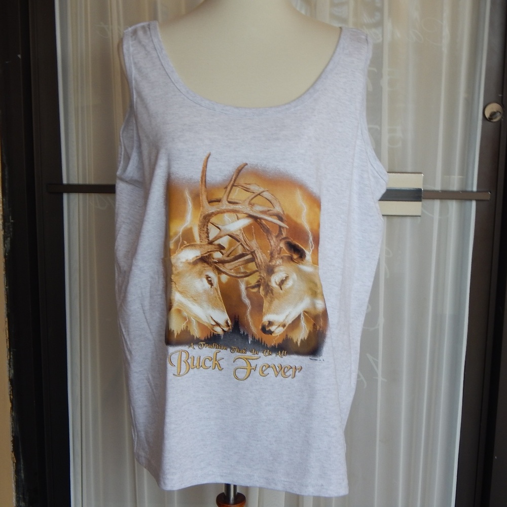Women’s Lt Gray Buck Fever Anvil Tank Top